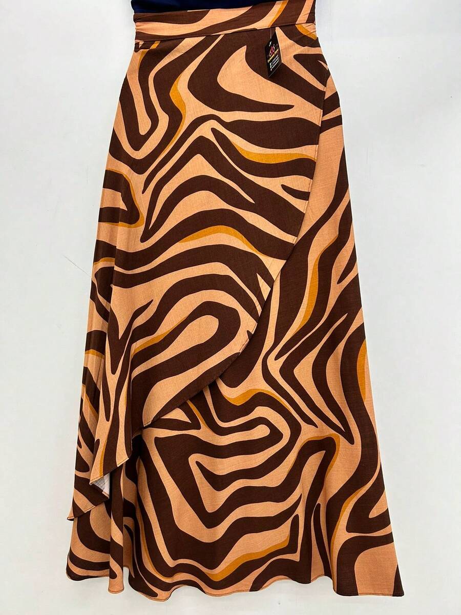 Wrap Skirt Pareo Wrap Skirt - 芥末黃 - 查看 1