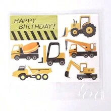 Construction Vehicles Disassembled Decoration Set, Including Excavator, Bulldozer, Crane, Lifting Barrier, Etc. Suitable For Birthday Cake Decor, Baking Scene Arrangement