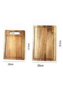 1 Stück Schneidebrett aus Rosenholz, ideal zum Hacken von Gemüse, Obst und Fleisch, bevorzugtes Holz-Schneidebrett für die Heimküche