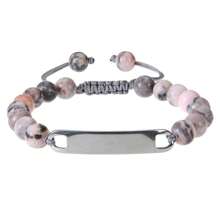 Halloween Customized Photo Natural Stone Hand-Woven Adjustable Bracelet Tiger Eye Volcanic Stone Gift For Women Men
