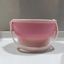 1pc Silicone Makeup Brush Cleaning Bowl, Powder Puff Drying Rack, Beauty Sponge Cleaning Tool