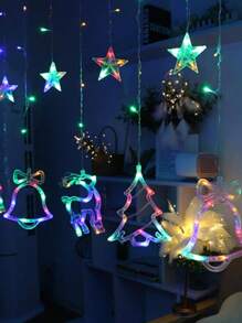 Cortina Serie De Luces Led Navidad Iluminacion Decorativa Diseño 3m - Multicolor - Ver 2