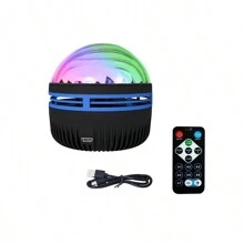 1 Miếng Led Trang trí Đa chức năng Điện usb Đèn chiếu , Miền bắc Ánh sáng Và Đổi màu Đèn ngủ Máy chiếu Với điều khiển từ xa Đối với Phòng khách Và Phòng ngủ - màu đen - Xem 13