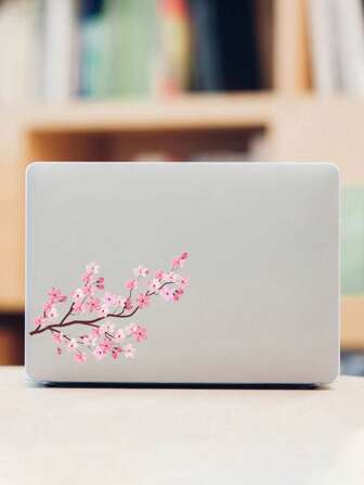 2pcs Chinese Ink Painting Flower & Bird Style Laptop Stickers, Partial Laptop Stickers, Self-Adhesive, Elegant, Fit, Durable, Suitable For Daily Office, Study, Creation, Desktop Display, Cultural Exhibition, Used For Laptop Beautification, Creative Decoration, Equipment Transformation, Style Shaping