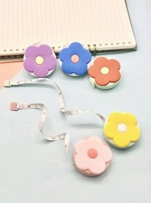 1 pièce Mini mètre ruban rétractable de couleur macaron, règle double face, pour mesurer la longueur, la hauteur, la distance, le buste, la taille, les hanches, le corps, les vêtements