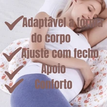 Adjustable Pillow Cushion For Pregnant Women Velvet Fabric - 淺灰色 - 查看 2