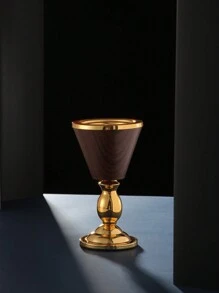 ALAMAMARA 1 pezzo Bruciatore di incenso in oro e argento, stile artigianale in ferro, adatto per il Ramadan, Ramadan Kareem, Ramadan Mubarak, Eid Mubarak, Eid Al-Fitr, adatto per decorazioni domestiche, ufficio, soggiorno, cucina, necessità di banchetti, per creare un'atmosfera elegante, confezione colorata indipendente, oro e argento, finitura legno, primavera