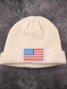 2入組/套新版美國國旗刺繡布徽章,diy肩章、臂章、背包配飾 - 杏色 - 查看 4