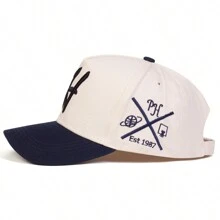 1 chiếc mũ lưỡi trai nam chữ H, mũ thể thao thời trang 5 múi, mũ chống nắng ngoài trời, mũ thường ngày cho mùa xuân, mùa thu, du lịch, kỳ nghỉ biển, mùa hè. - Nhiều màu - Xem 9