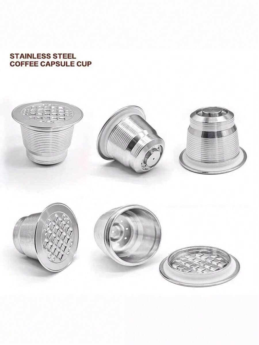 1个可重复使用的不锈钢咖啡胶囊杯,适用于咖啡机 - 高品质滤网,提供完美的咖啡冲泡体验 - 彩色 - 查看 1