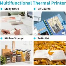 9Rolls 2.2in X 19ft Thermal Printer Paper Rolls For Mini Pocket Printer White Self-Adhesice Sticky Receipt Paper Rolls POS Papers - 9Rolls-white Sticker - View 7