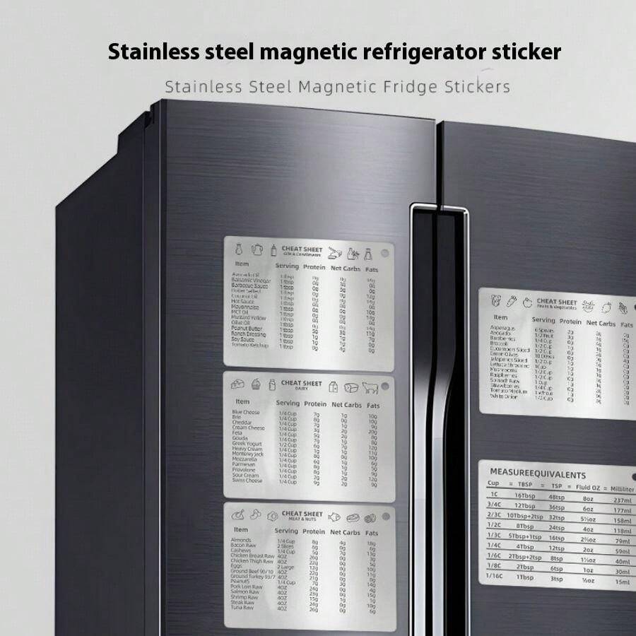 Stainless Steel Fridge With Measuring Conversion Chart SHEIN EUR