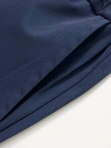 1pc Tween Boys Casual Pocket Decorated Drawstring Pants, Suitable For Workout, Outdoor, Spring/Summer/Autumn/Winter - Navy Blue - View 4