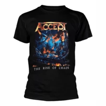 Men's T-Shirt - Accept - The Rise Of Chaos Album Cover - Rock Metal Shirt - 黑色 - 查看 3