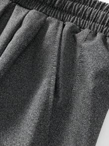 Pantalones casuales con forro térmico para hombre de talla grande, pantalones gruesos y cálidos para otoño e invierno