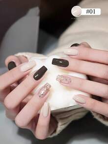 2024 秋冬指甲美白新款琥珀焦糖裸棕色凝胶指甲油凝胶套装适用于美甲沙龙美甲家居DIY指甲设计女士和女孩美甲用品 - 彩色 - 查看 22