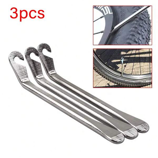 3pcs Metal Bicycle/Motorcycle/Electric Bike Tire Pry Bar Tire Remover Tool