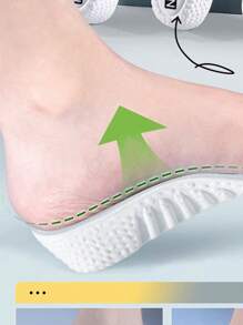 7cm Invisible Height Increasing Insoles For Men & Women, Comfortable For Sports Shoes - Grey - View 5