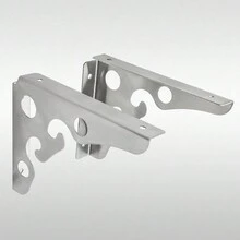 2 piezas de soportes de estantería, soportes triangulares de acero inoxidable para tableros de andamio, estante flotante con soporte angular - Multicolor - Ver 1