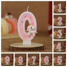 1pc Upgraded Unicorn Series Candles With Hard Box, Birthday Cake Decoration Party Atmosphere Candles, Romantic Party Supplies, Birthday Candles, Singleness Party, Coming Of Age, Birthday Party Cake Decorations, Baking Decoration Creative Number Birthday Candles Cake Birthday Decoration Handmade DIY Applicable To Birthday Party, Graduation Party, Wedding Party, Father's Day, Mother's Day, Unicorn Party, Various Party Cake Decoration Candles - Multicolor - View 1