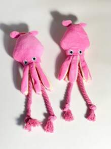 1 件宠物章鱼毛绒玩具，带声音和吱吱声，适合狗和猫的互动咀嚼玩具，由柔软的灯芯绒材料制成 - 薄荷綠 - 查看 16