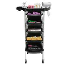 Multipurpose Hairdresser Trolley 5 Drawers With 4 Wheels Salon Mobile Organizer Outdoor Decor