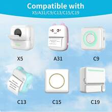 9Rolls 2.2in X 19ft Thermal Printer Paper Rolls For Mini Pocket Printer White Self-Adhesice Sticky Receipt Paper Rolls POS Papers - 9Rolls-white Sticker - View 3