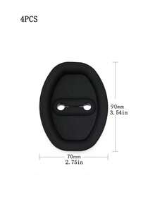 4 szt. Osłona zamka drzwi samochodu Podkładka amortyzująca Poduszka buforowa antykorozyjna - Wielokolorowe - Zobacz 2