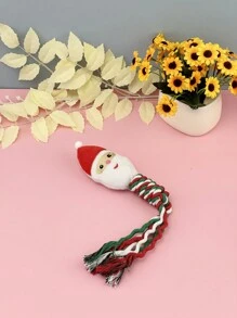 Serie navideña Regalos para amantes de gatos/perros y suministros para mascotas de mamá de perro/gato. Muñeco de peluche masticable con diseño de cachorro de dibujos animados, duradero y resistente para mordisquear, para uso exclusivo de amantes de gatos/perros y mamás de perros/gatos.