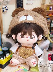 20cm Doll Clothes Set For Male & Female Dolls,  Animal Series Overalls (Doll Not Included)