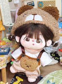 20cm Doll Clothes Set For Male & Female Dolls,  Animal Series Overalls (Doll Not Included)