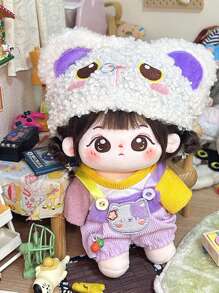 20cm Doll Clothes Set For Male & Female Dolls,  Animal Series Overalls (Doll Not Included)
