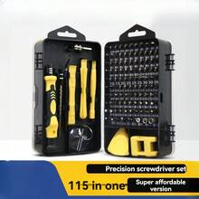 115 Stücke Reparaturset - All-in-One Uhr, Computer, Handy Werkzeug-Set - Schraubendrehersatz - Verschiedenfarbig - Übersicht 1
