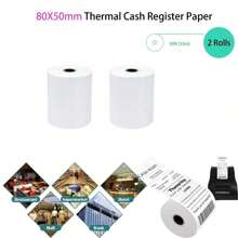 Thermal Paper Receipt Rolls Paper Fits All Credit Card Receipt Paper Thermal Receipt Paper Fits All Mini Thermal POS Printer - Multicolor - View 9