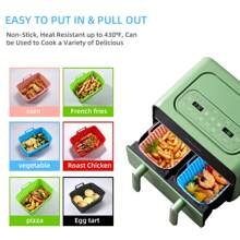 1pc Solid Color Air Fryer Silicone Pot Liner Air Fryer Kitchen Air Fryer Liners Air Fryer Paper Airfryer Air Frier