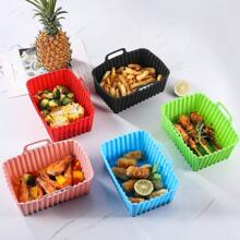 1pc Solid Color Air Fryer Silicone Pot Liner Air Fryer Kitchen Air Fryer Liners Air Fryer Paper Airfryer Air Frier