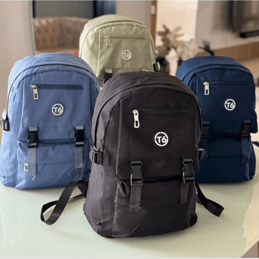 Women Backpack College School Travel Fashion Casual Unisex - 藏蓝色 - 查看 1