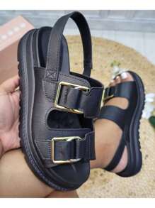 Modare Ultra Comfort Platform Sandal For Women - Black - View 2