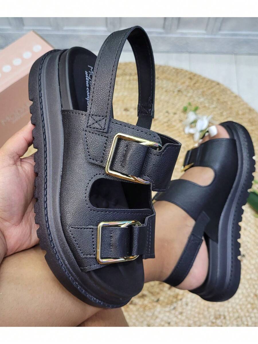 Modare Ultra Comfort Platform Sandal For Women - Black - View 1