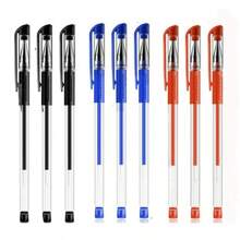 5-20 piezas Bolígrafos neutros estándar europeos de 0.5mm con tinta a base de agua negra, tinta de carbón simple, bolígrafos para firmar, útiles de oficina, de vuelta a la escuela