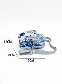 Women's Waterproof Crossbody Bag With Printed Cell Phone Holder W1010 - Green - View 2