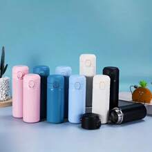 Bình nước cách nhiệt chân không hai lớp bằng thép không gỉ 300ml/10,55oz, cốc đựng nước hình hạt đậu dễ thương cho học sinh, quà tặng khi trở lại trường - nhiều màu - Xem 1
