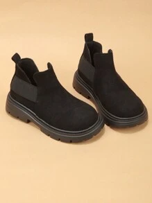 一双经典、时尚、可爱的中性单腿儿童靴，轻便、防滑韩国中筒靴，休闲时尚