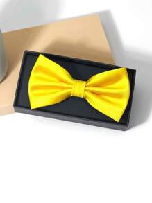 1 件男士高品质双层可折叠纯色领结，送给男朋友/父亲的节日礼物，多种颜色，休闲时尚配饰 - 彩色 - 查看 16