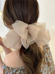 1个/2个/4个装 女士优雅雪纺多层大蝴蝶结发夹，多功能发饰，适用于马尾辫，时尚别致的爪夹发卡，适合上学、大学、冬季女性装扮，蝴蝶结，可爱，头部配饰，发夹，旅行，生日 - 彩色 - 查看 6