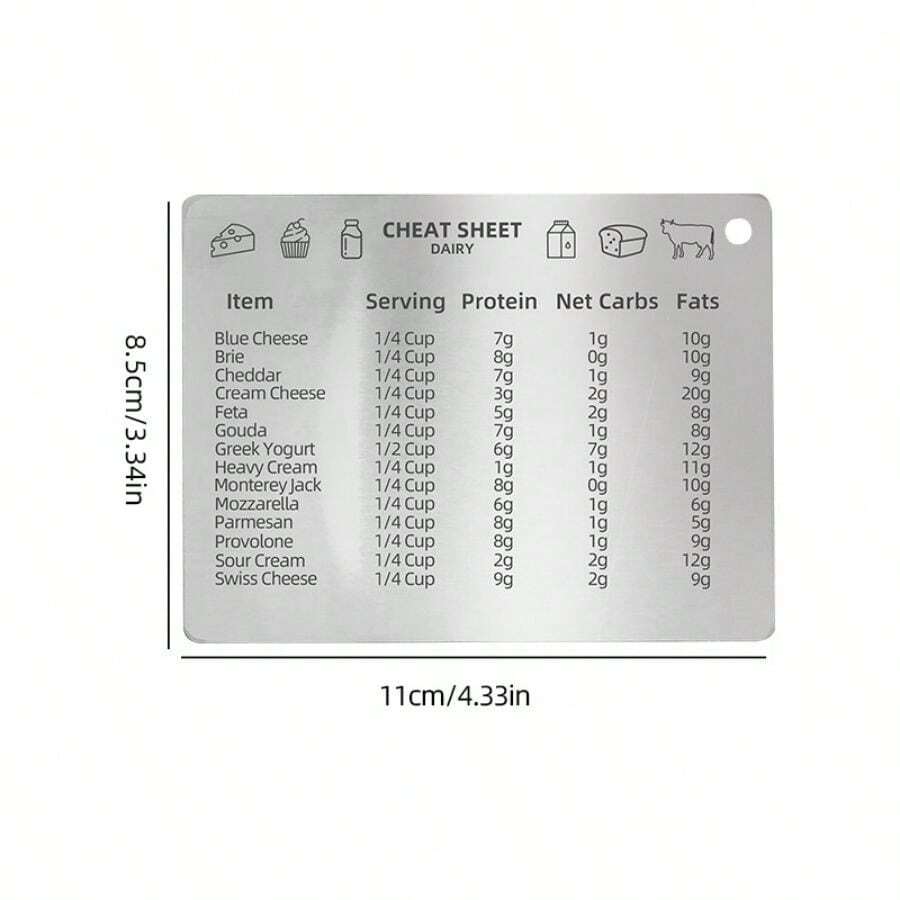 Stainless Steel Fridge With Measuring Conversion Chart SHEIN USA