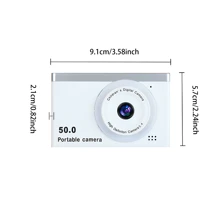 Upgrade Digital Camera, 1080P Digital Point And Shoot Camera With 8X Zoom, 2.4 Inch Screen 50MP Front Rear Dual Cameras Vlogging Camera With Filter For Travel Party - Multicolor - View 3