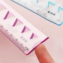 Multifunctional Ruler, Soft Ruler, Straight Ruler, Triangle Ruler, Protractor Ruler Set, Creative Stationery Drawing Tools Are Soft And Can Be Folded At Will,Rulers - Multicolor - View 8