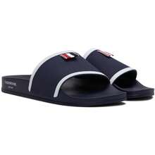 Thom Browne Navy Pool Slides - mặc định - Xem 4