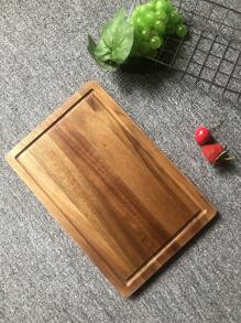 1 Stück Schneidebrett aus Rosenholz, ideal zum Hacken von Gemüse, Obst und Fleisch, bevorzugtes Holz-Schneidebrett für die Heimküche